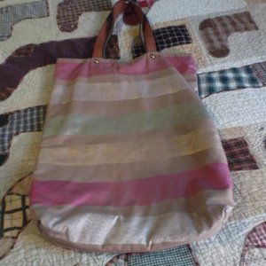 Anthropologie Jasper & Jeera Canvas Painted Tote